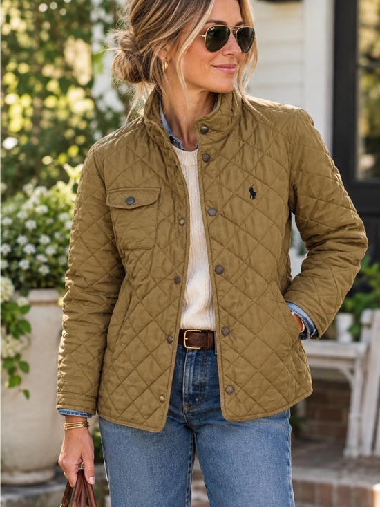 Ralph Lauren Jackets & Blazers - Ralph Lauren Quilted Jacket in Tan